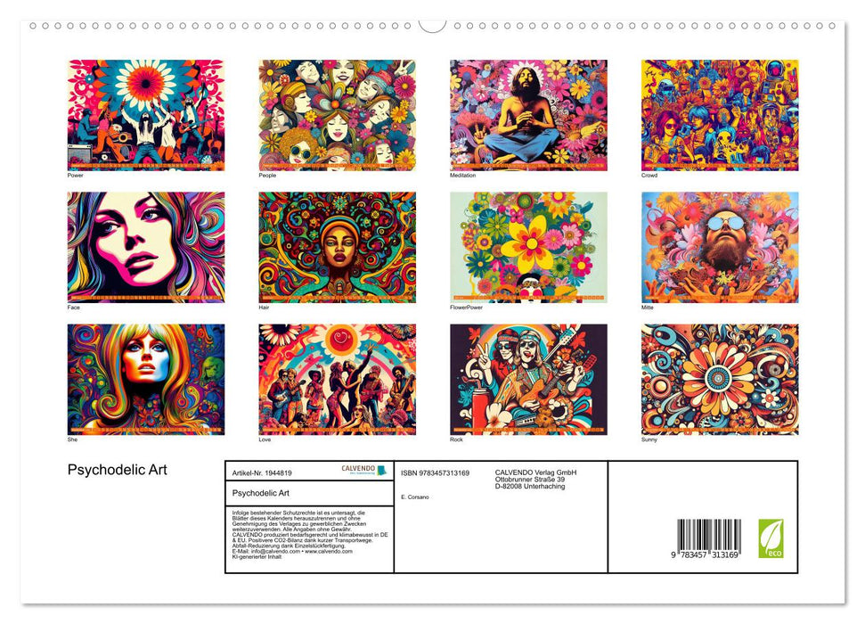 Psychodelic Art (CALVENDO Premium Wandkalender 2026)