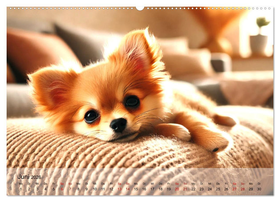 Chihuahua-Welpen – Kleine Wunder (CALVENDO Wandkalender 2026)