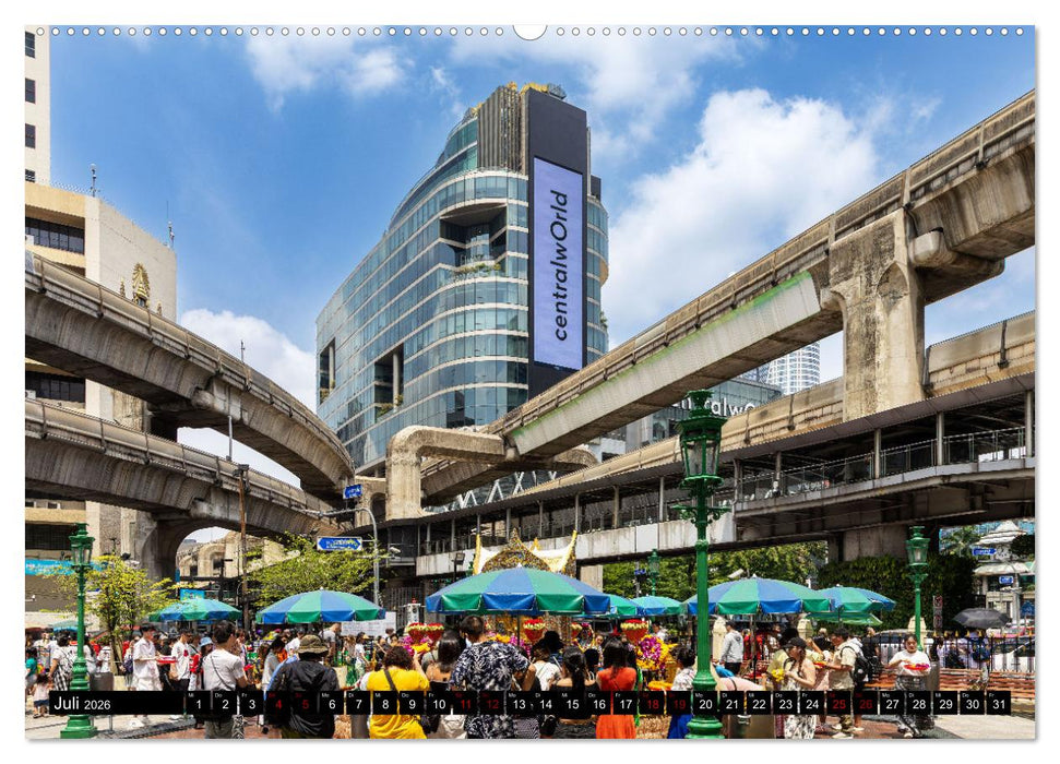 Bangkok - pulsierende Hauptstadt Thailands (CALVENDO Premium Wandkalender 2026)