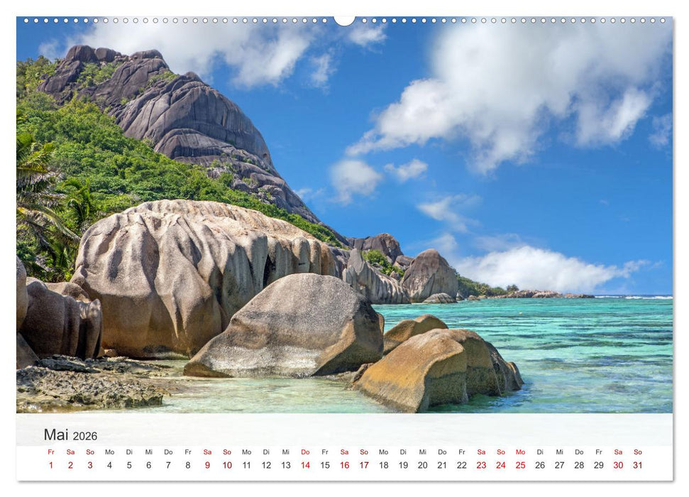 Seychellen - Trauminseln im Indischen Ozean (CALVENDO Premium Wandkalender 2026)