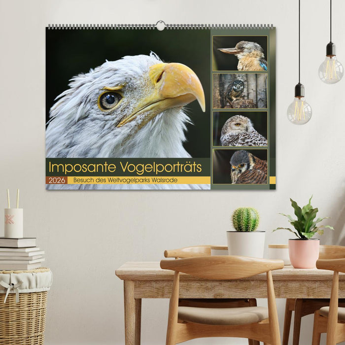 Imposante Vogelporträts (CALVENDO Wandkalender 2026)