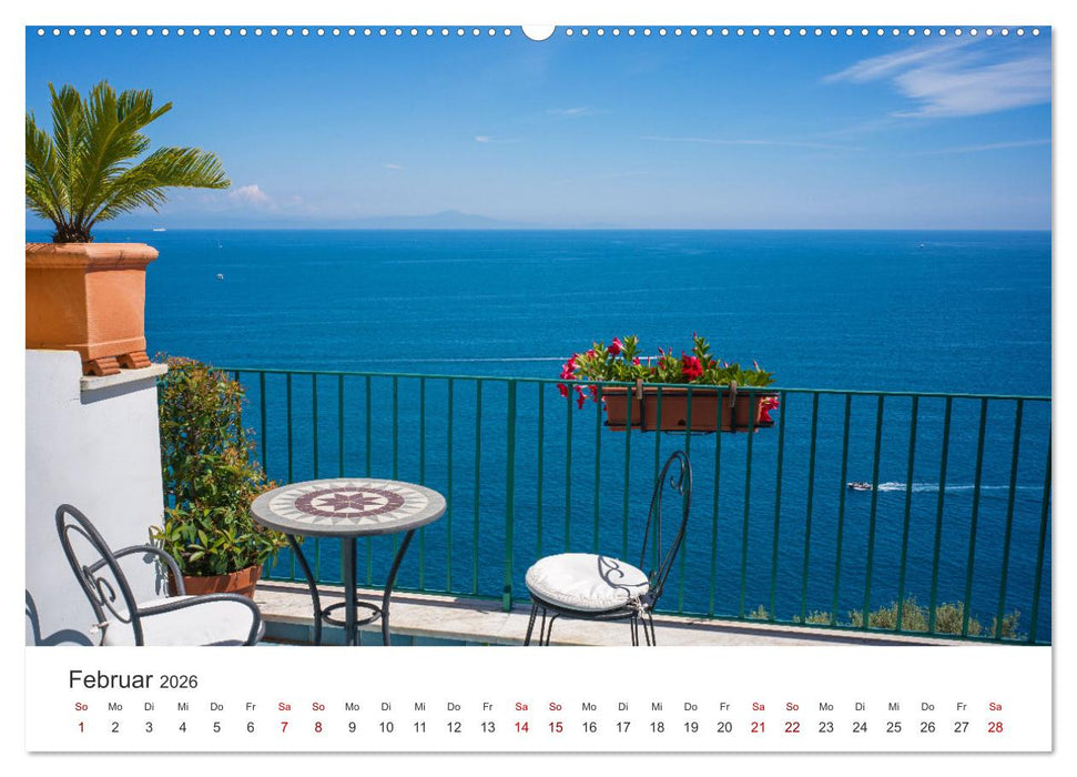 Malerische Amalfiküste (CALVENDO Premium Wandkalender 2026)
