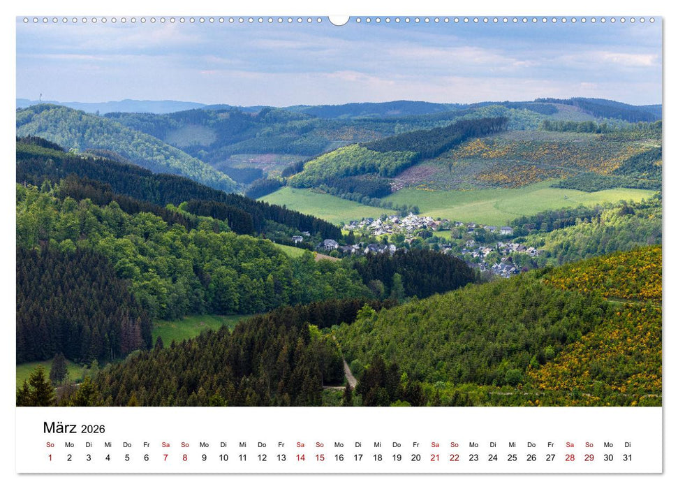 Westfeld-Ohlenbach im Wechsel der Jahreszeiten (CALVENDO Premium Wandkalender 2026)