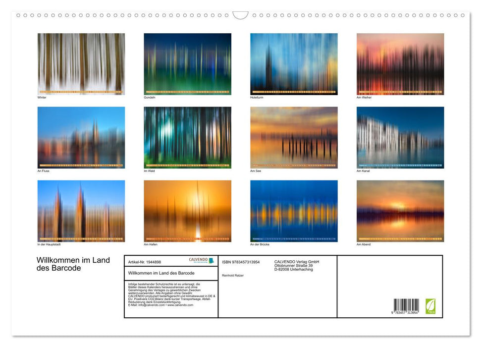 Willkommen im Land des Barcode (CALVENDO Wandkalender 2026)
