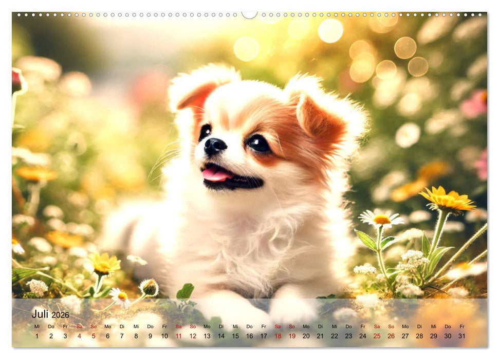 Chihuahua-Welpen – Kleine Wunder (CALVENDO Premium Wandkalender 2026)