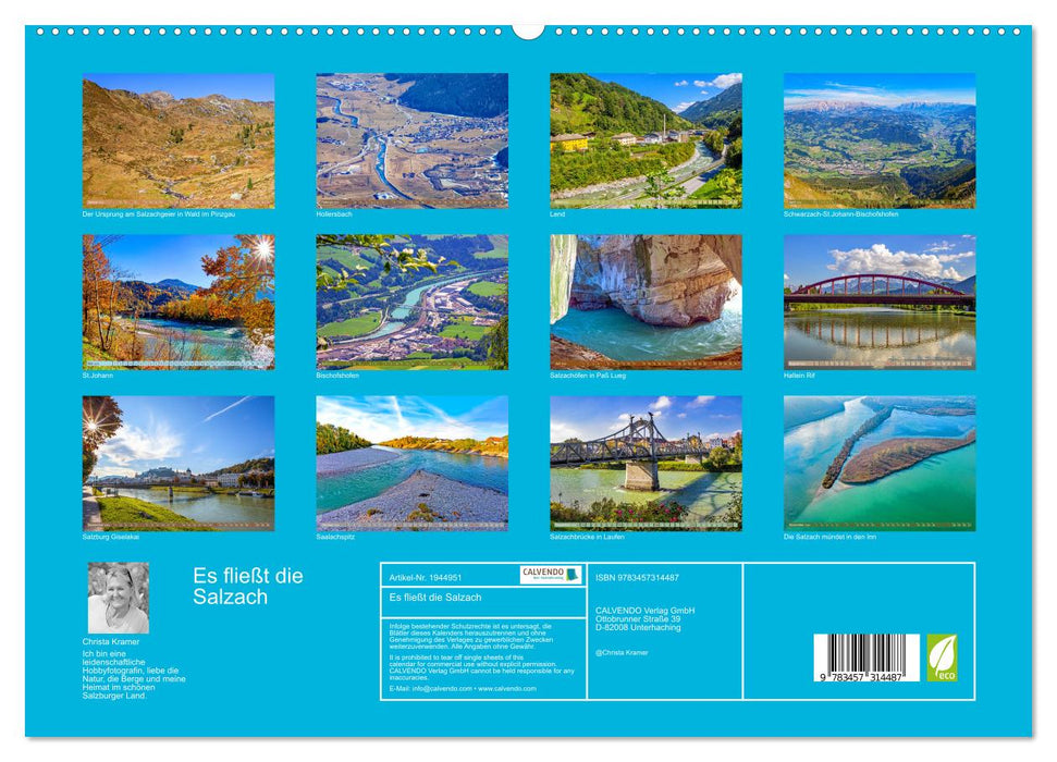 Es fließt die Salzach (CALVENDO Premium Wandkalender 2026)