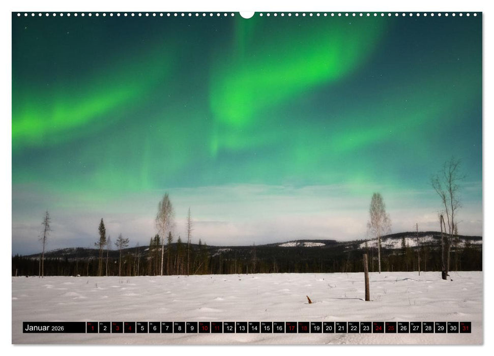 AURORA BOREALIS tanzt (CALVENDO Premium Wandkalender 2026)