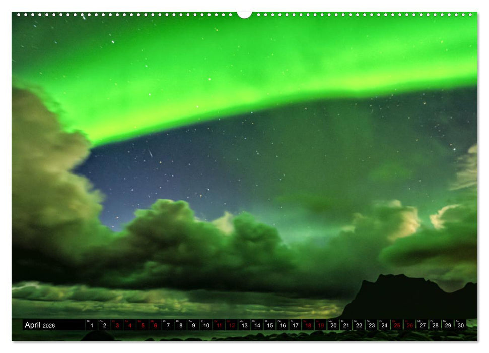 AURORA BOREALIS tanzt (CALVENDO Premium Wandkalender 2026)