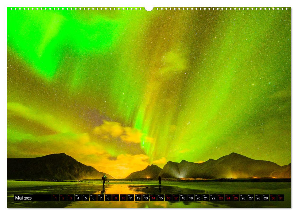 AURORA BOREALIS tanzt (CALVENDO Premium Wandkalender 2026)