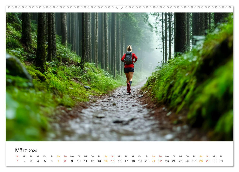 Trailrunning Power (CALVENDO Wandkalender 2026)