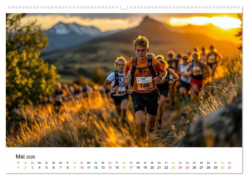 Trailrunning Power (CALVENDO Wandkalender 2026)