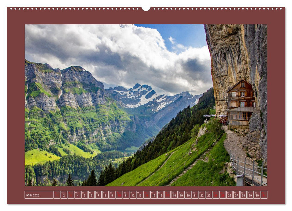 Grüezi in den Schweizer Bergen (CALVENDO Wandkalender 2026)