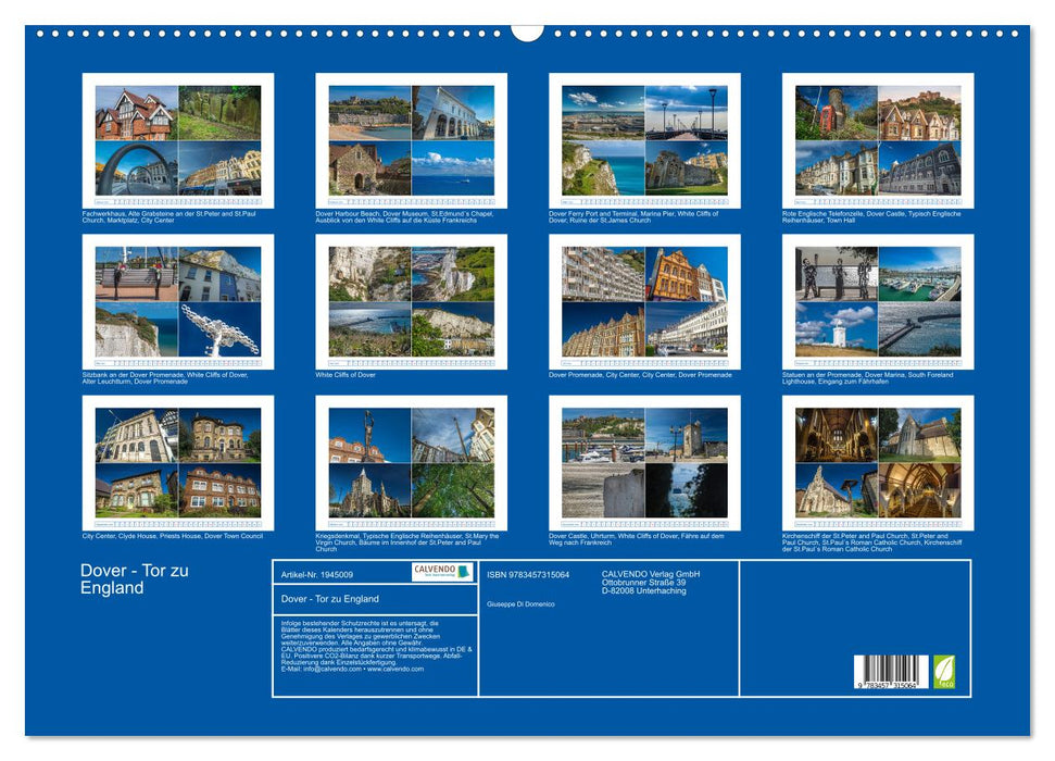 Dover - Tor zu England (CALVENDO Wandkalender 2026)