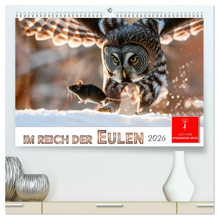 Im Reich der Eulen (CALVENDO Premium Wandkalender 2026)
