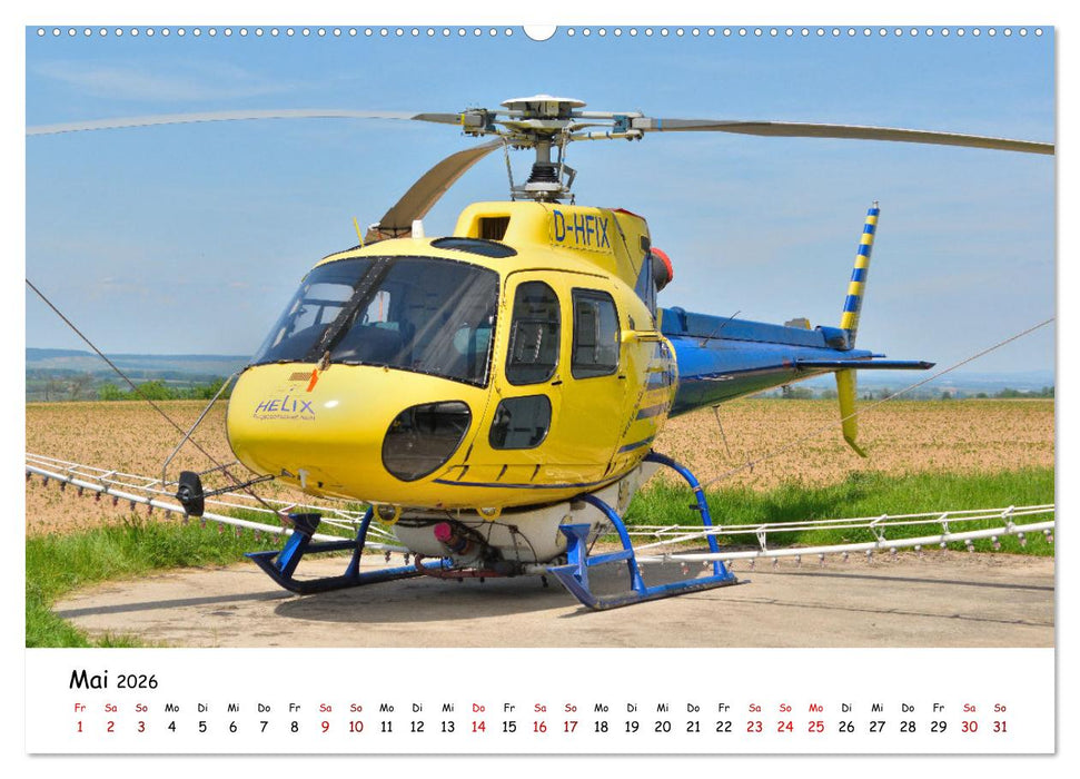 Die beeindruckende Welt der Hubschrauber (CALVENDO Wandkalender 2026)