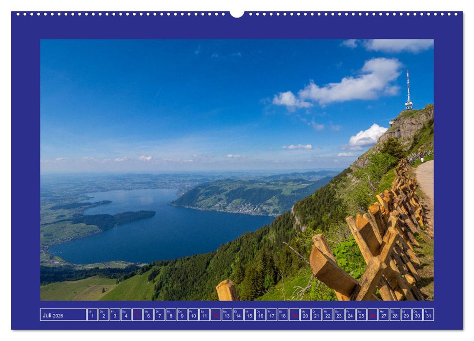 Grüezi in den Schweizer Bergen (CALVENDO Premium Wandkalender 2026)