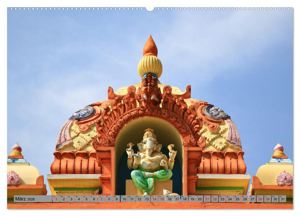 Typisch Indien - Ganesha der Elefantengott (CALVENDO Wandkalender 2026)