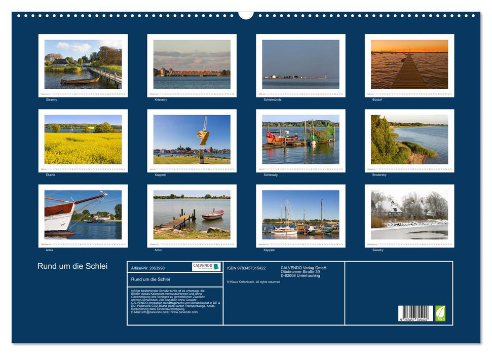 Rund um die Schlei (CALVENDO Wandkalender 2026)