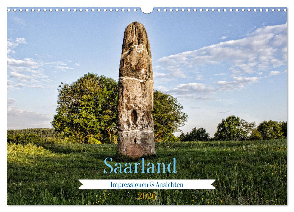 Saarland Impressionen & Ansichten (CALVENDO Wandkalender 2026)
