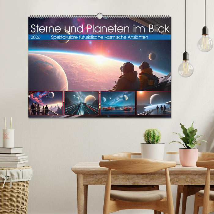 Sterne und Planeten im Blick (CALVENDO Wandkalender 2026)