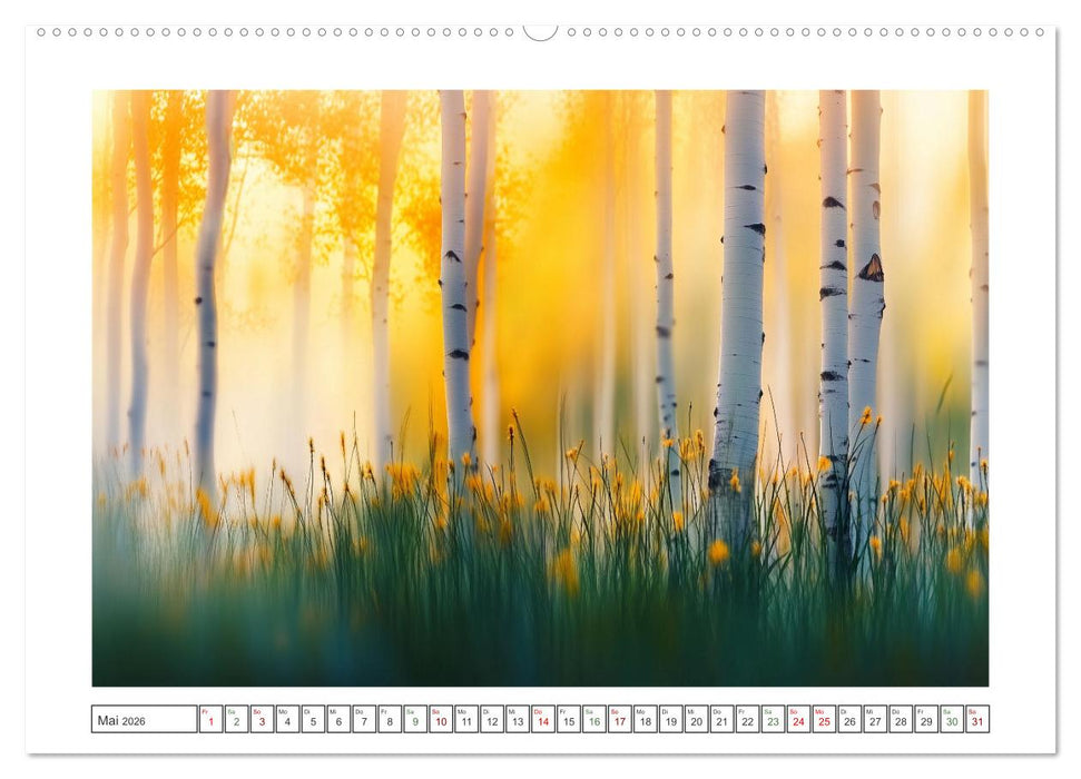 Birkenzauber (CALVENDO Wandkalender 2026)