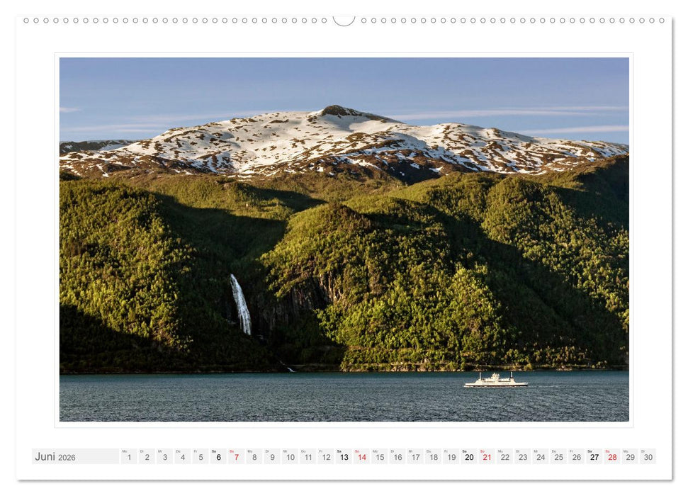 Norwegen. Sognefjord - Aurlandsfjord - Geirangerfjord - Stavanger (CALVENDO Premium Wandkalender 2026)