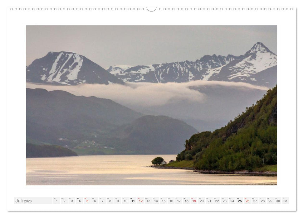 Norwegen. Sognefjord - Aurlandsfjord - Geirangerfjord - Stavanger (CALVENDO Premium Wandkalender 2026)