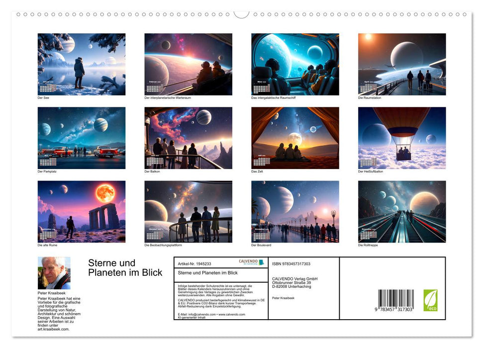 Sterne und Planeten im Blick (CALVENDO Premium Wandkalender 2026)