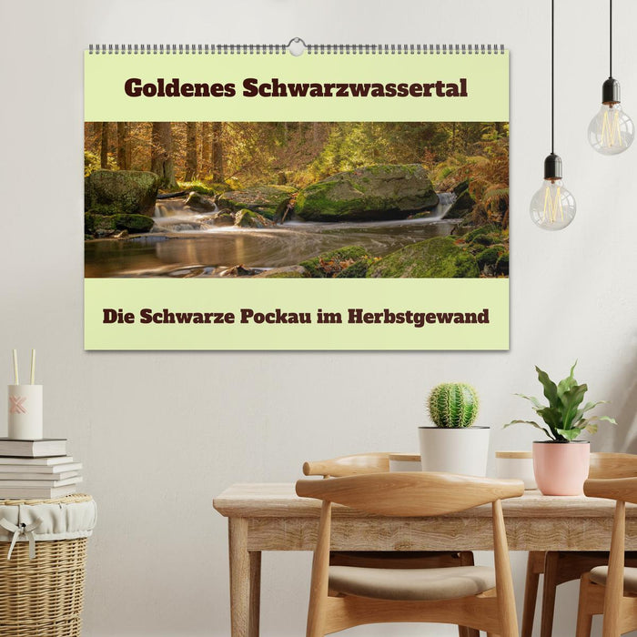 Die schwarze Pockau im Herbstgewand (CALVENDO Wandkalender 2026)