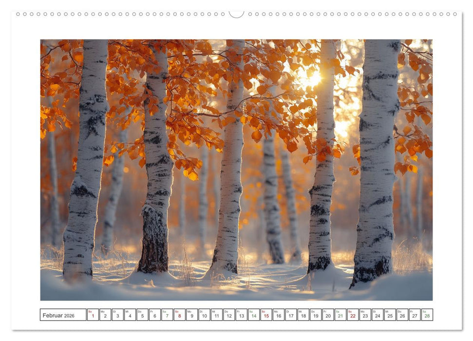 Birkenzauber (CALVENDO Premium Wandkalender 2026)