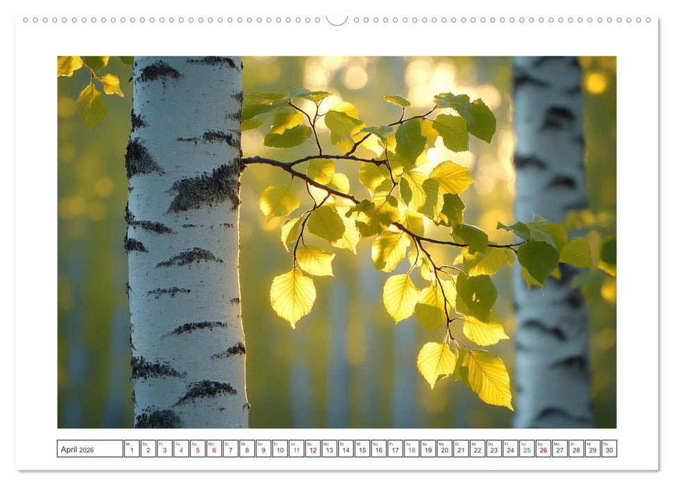 Birkenzauber (CALVENDO Premium Wandkalender 2026)