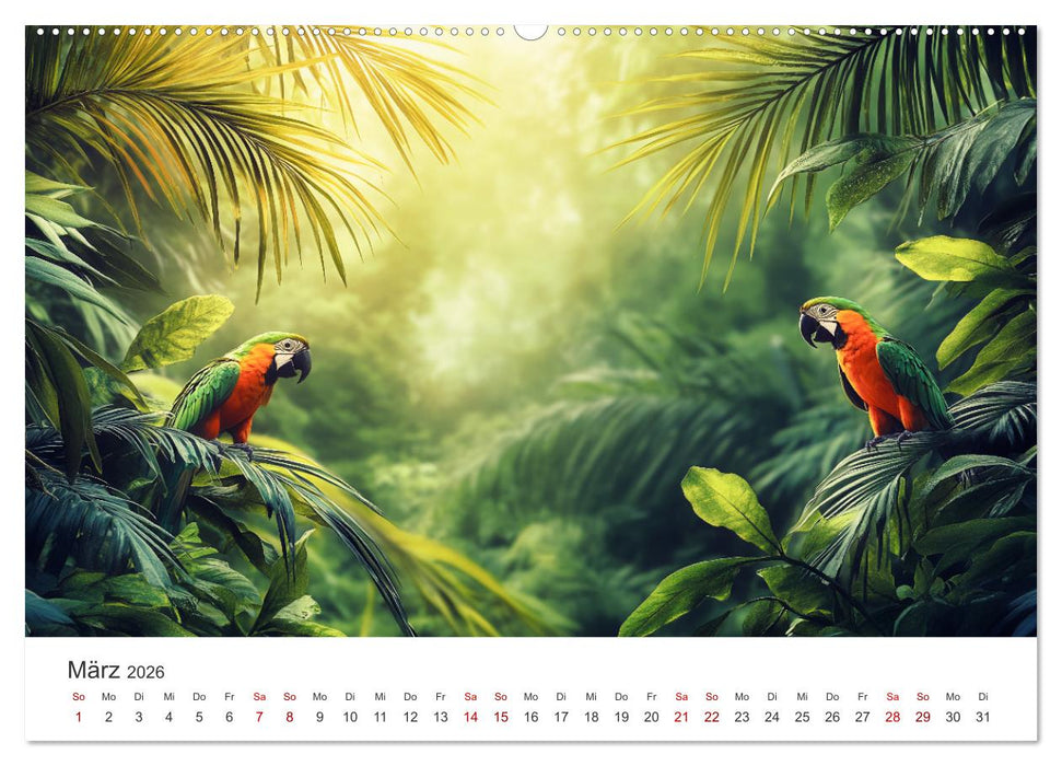 Die Seele des Dschungels - Eine Reise in tropische Wildnis (CALVENDO Wandkalender 2026)