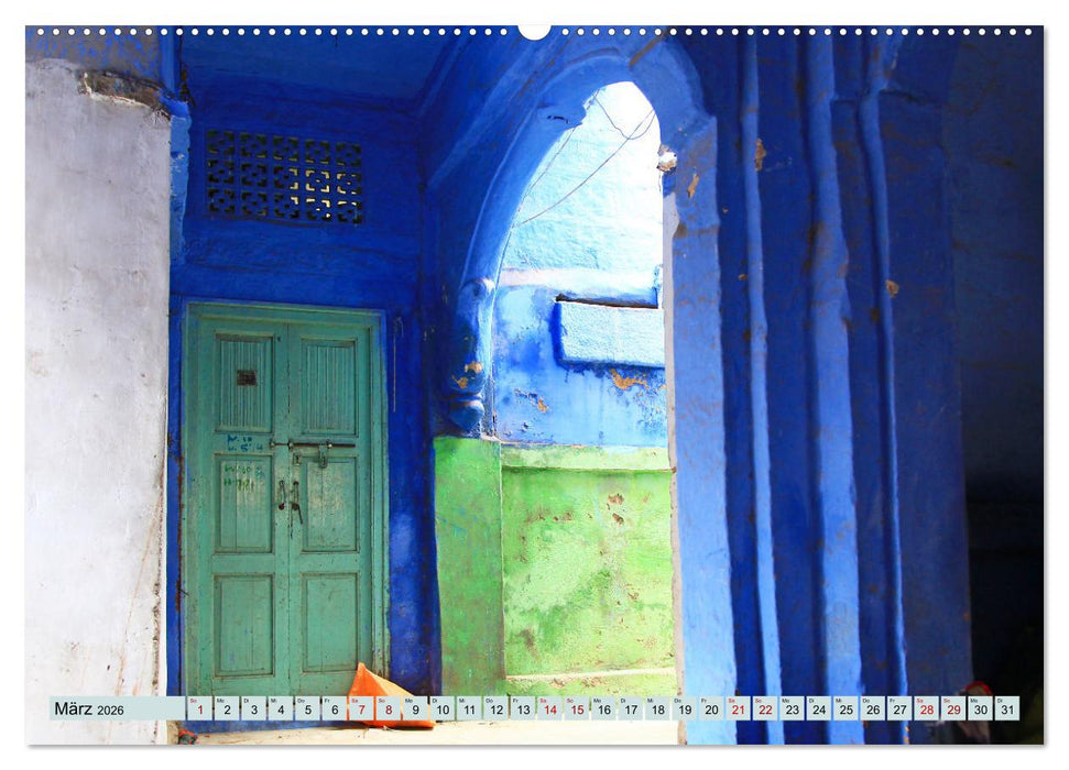 Typisch Indien - Jodhpur (CALVENDO Premium Wandkalender 2026)