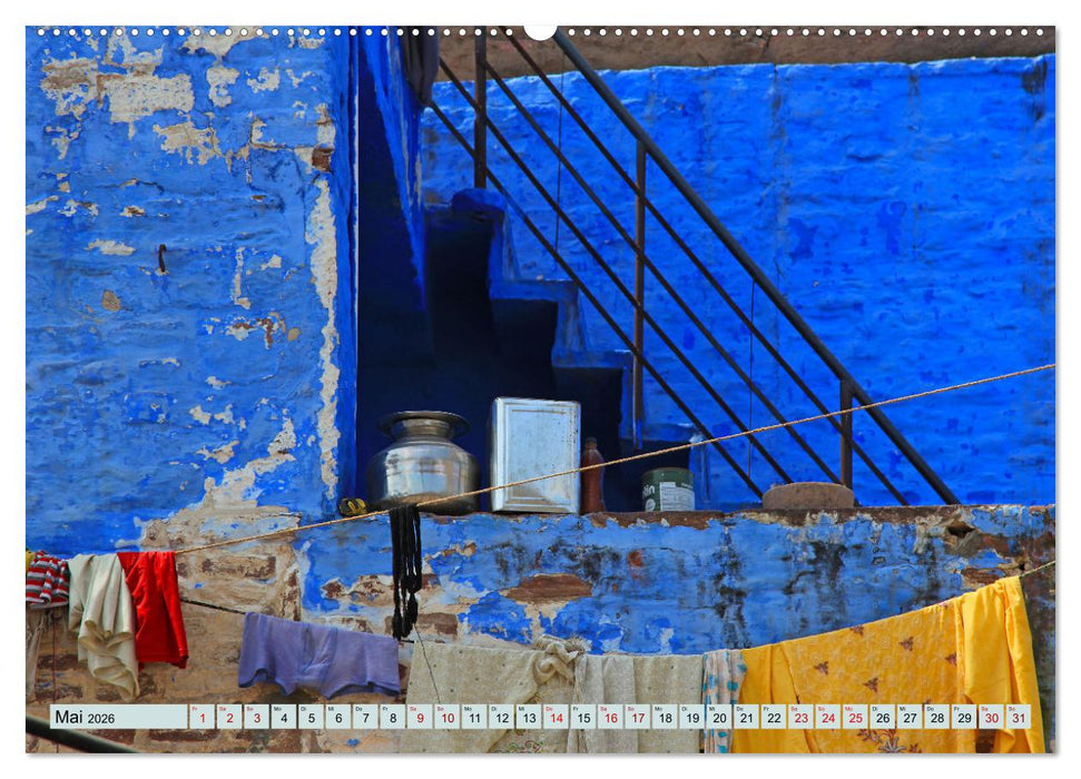 Typisch Indien - Jodhpur (CALVENDO Premium Wandkalender 2026)