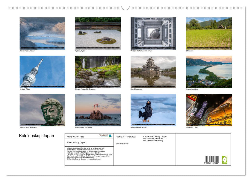 Kaleidoskop Japan (CALVENDO Wandkalender 2026)