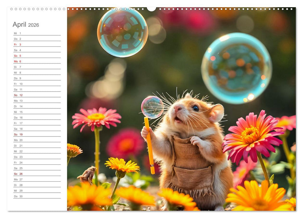 Spielzeit mit Schnuffel - Ein Hamster im Spielzeugparadies (CALVENDO Wandkalender 2026)