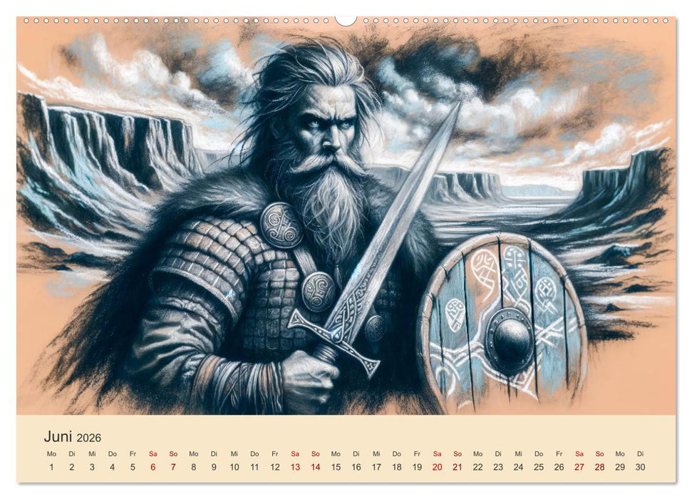 Die Wikingerzeit - Helden, Könige und Entdeckungen (CALVENDO Premium Wandkalender 2026)