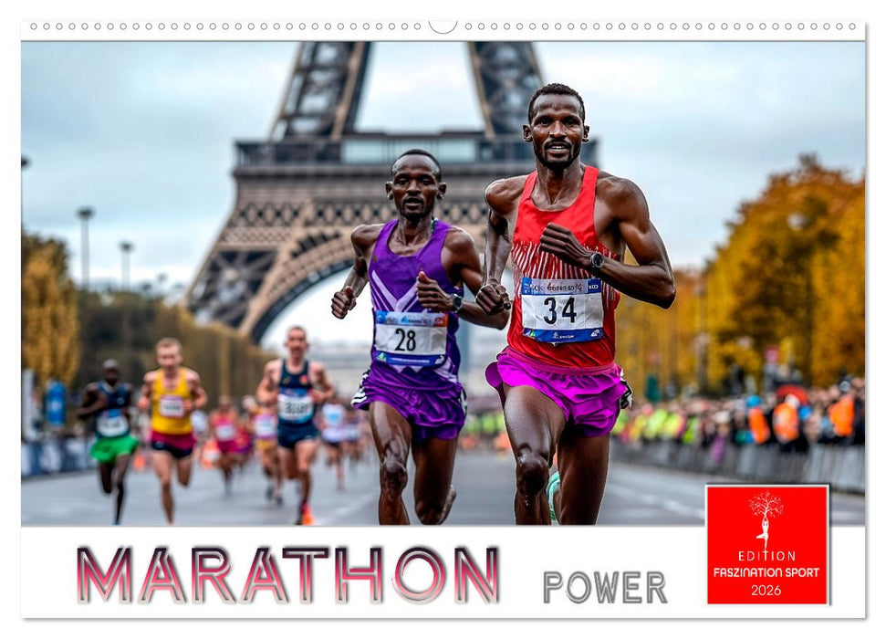Marathon Power (CALVENDO Wandkalender 2026)