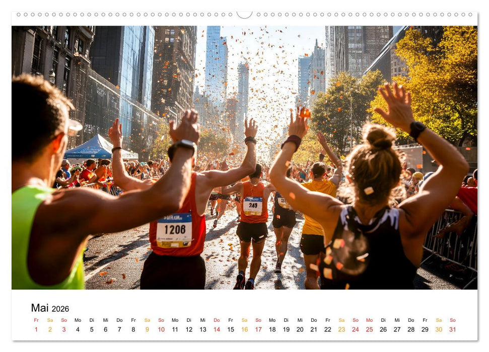 Marathon Power (CALVENDO Wandkalender 2026)