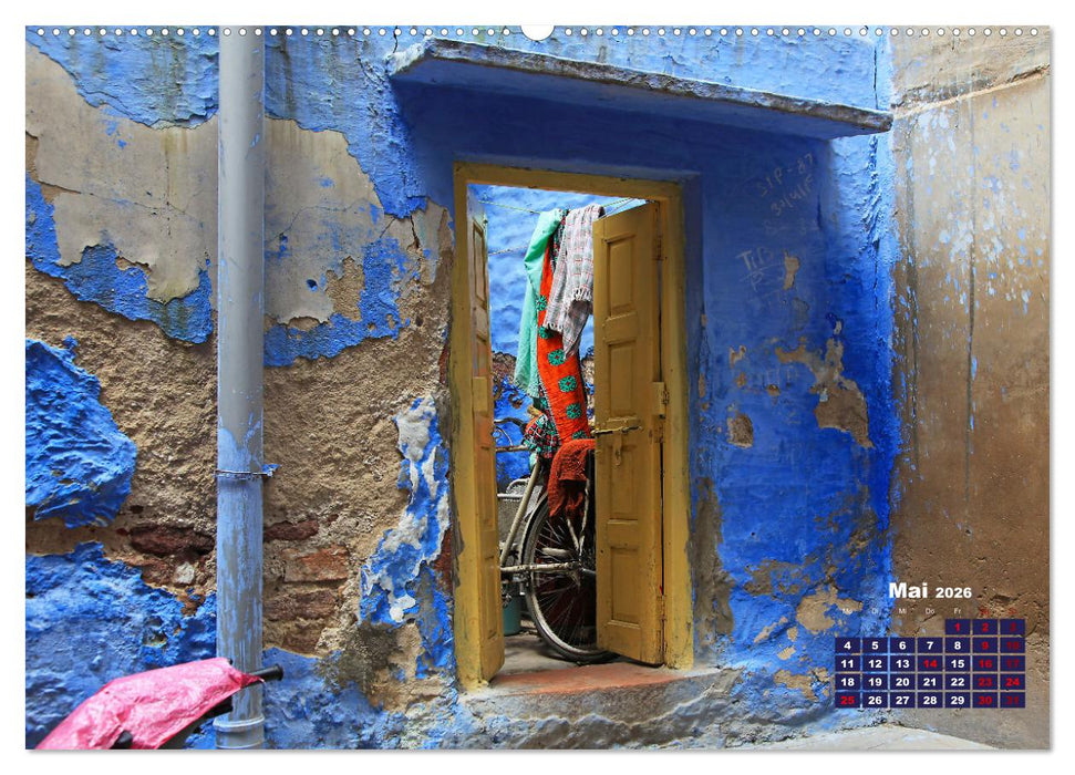 Typisch Indien - Unterwegs in Rajasthan (CALVENDO Wandkalender 2026)