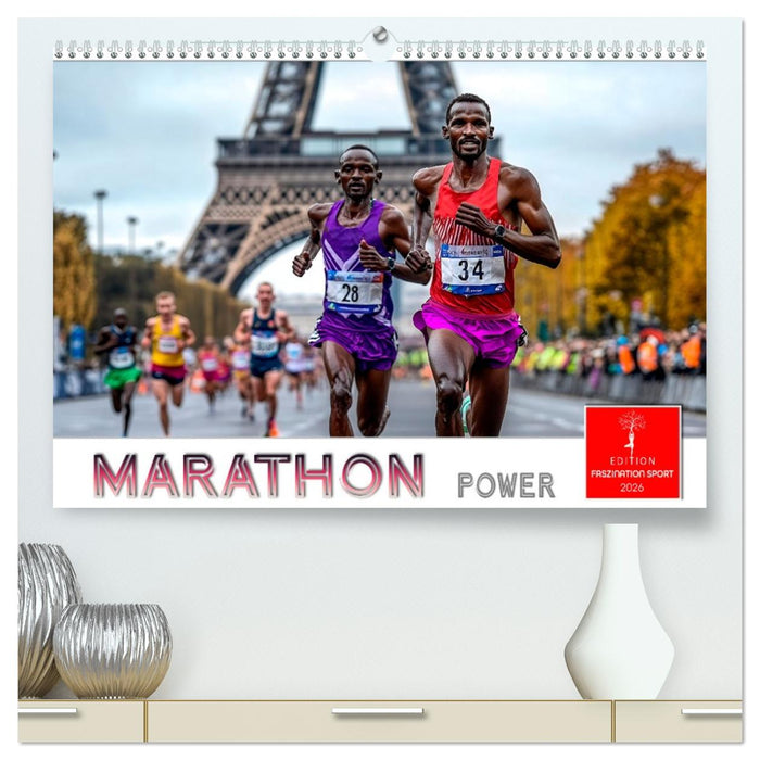 Marathon Power (CALVENDO Premium Wandkalender 2026)