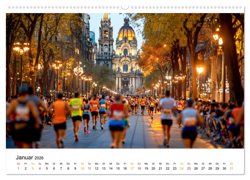 Marathon Power (CALVENDO Premium Wandkalender 2026)
