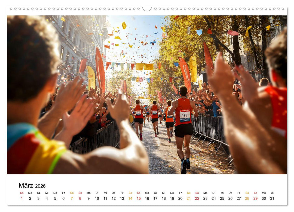 Marathon Power (CALVENDO Premium Wandkalender 2026)