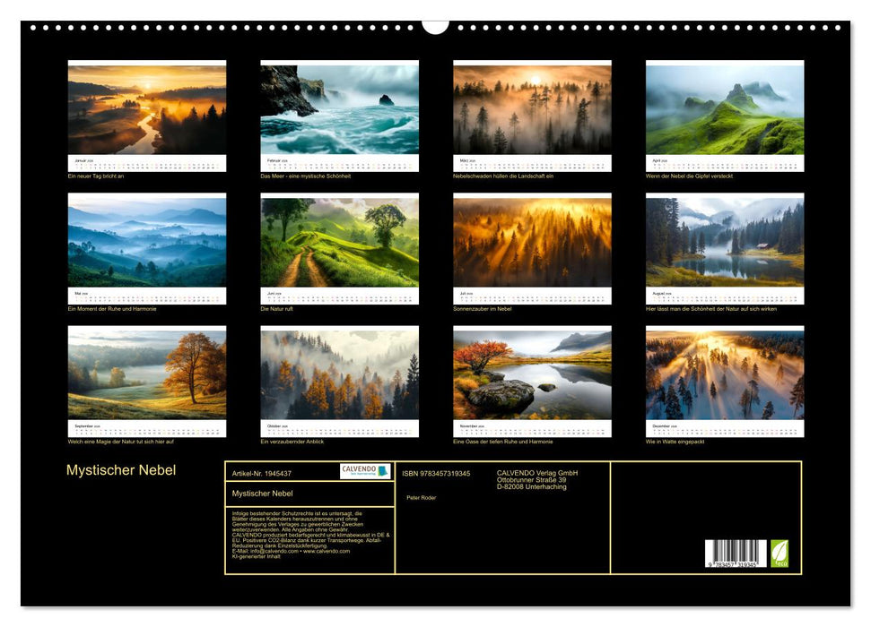 Mystischer Nebel (CALVENDO Wandkalender 2026)