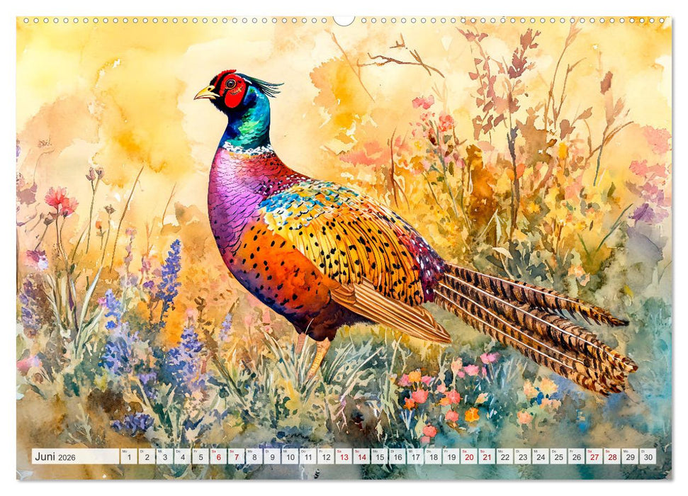 Wildtiere Europas - Farbwelt der heimischen Fauna (CALVENDO Premium Wandkalender 2026)