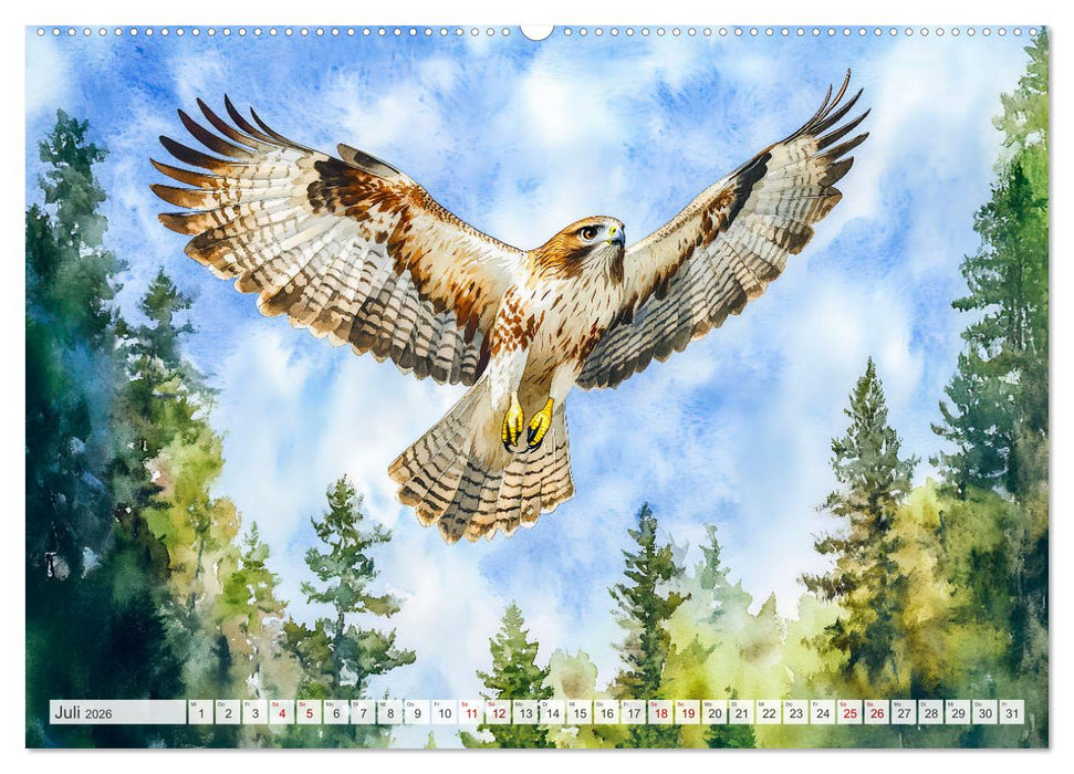 Wildtiere Europas - Farbwelt der heimischen Fauna (CALVENDO Premium Wandkalender 2026)