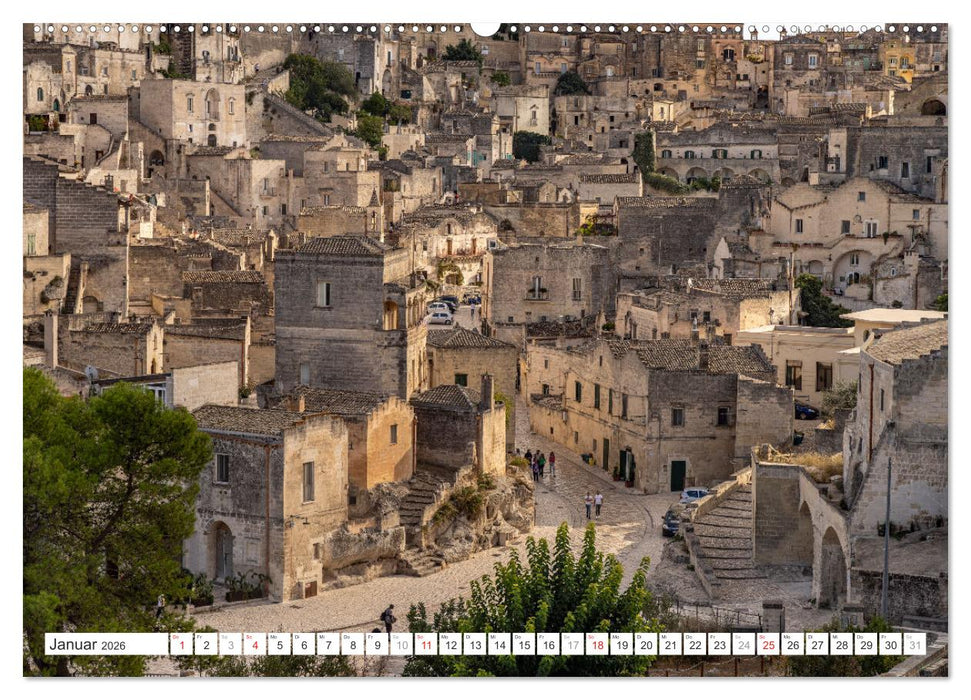 Italiens Welterbe Matera (CALVENDO Premium Wandkalender 2026)