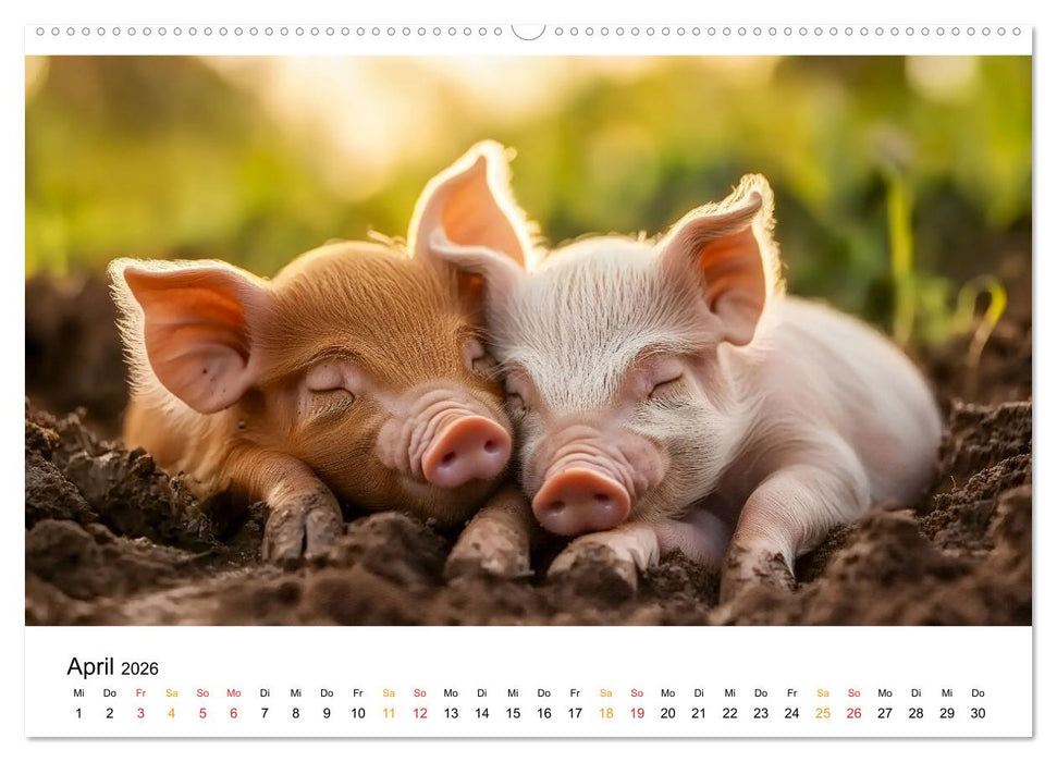 Wenn Tierchen träumen (CALVENDO Premium Wandkalender 2026)
