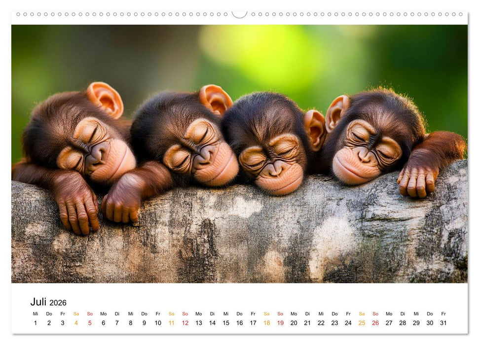Wenn Tierchen träumen (CALVENDO Premium Wandkalender 2026)