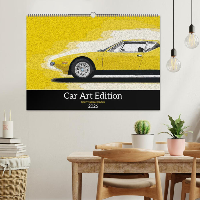 Car Art Edition Sportwagenlegenden (CALVENDO Wandkalender 2026)